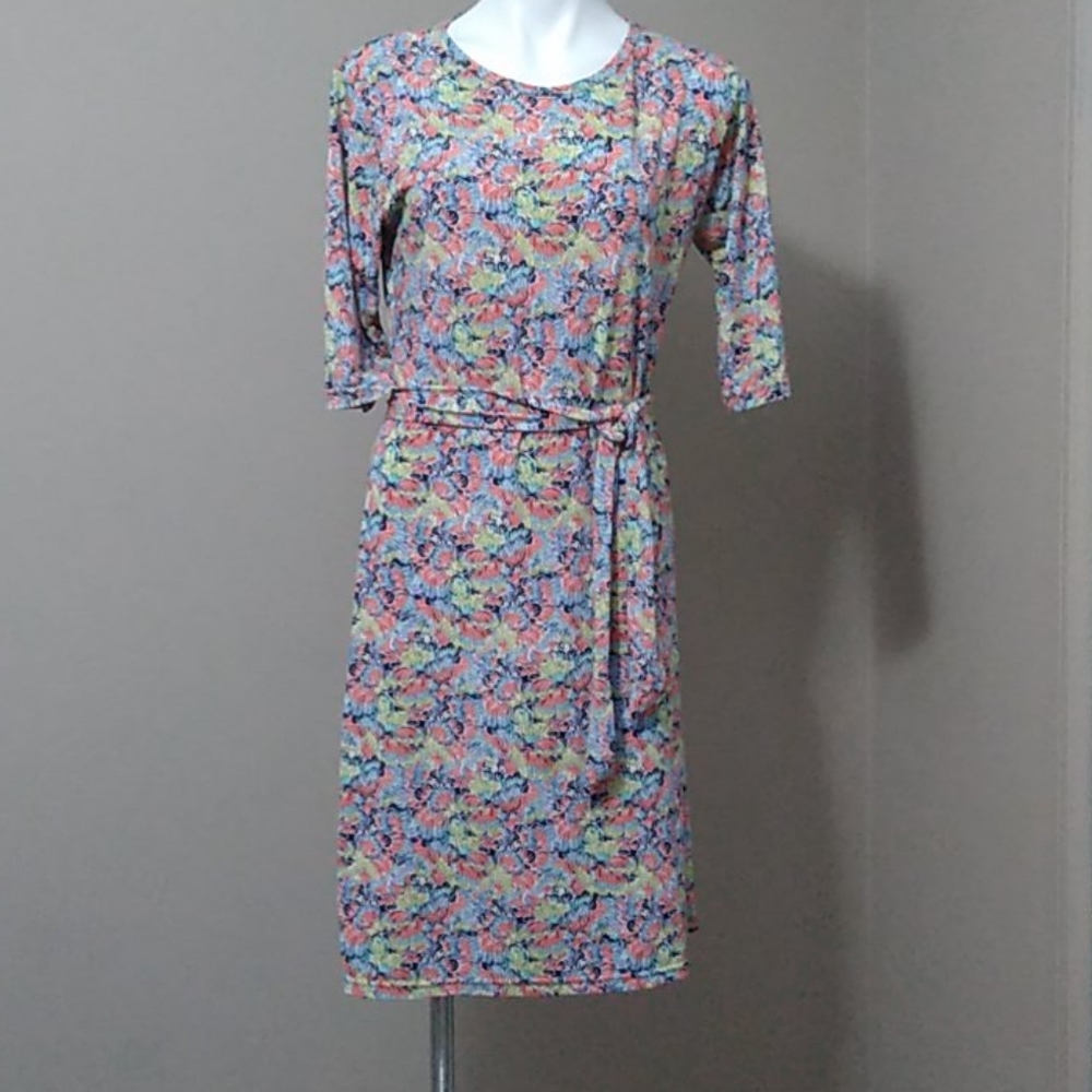 Hoss anthro crew neck midi t-shirt dress size large